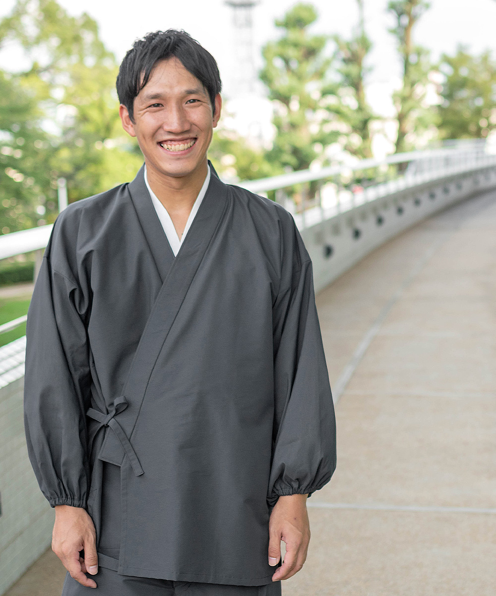 5035 撥水高機能作務衣　No.2 グレー　