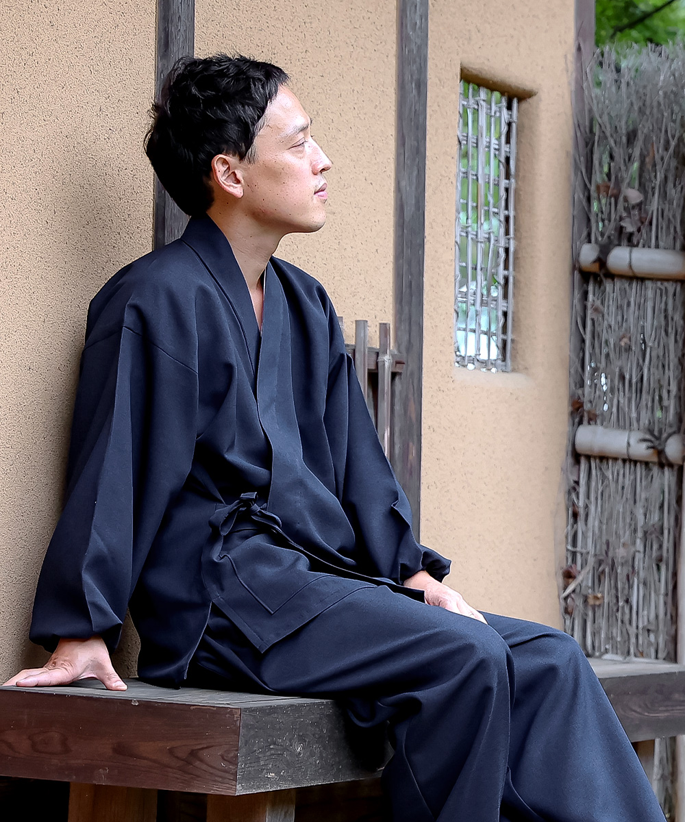 シャンブレー総裏作務衣