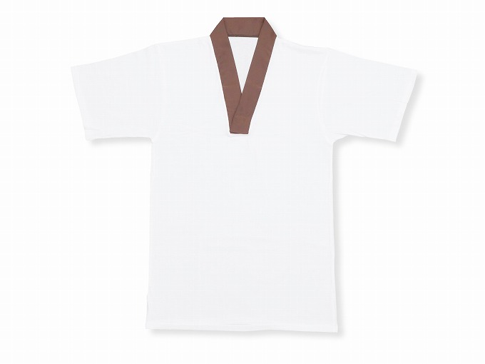 作務衣用Ｔシャツ半襦袢　茶