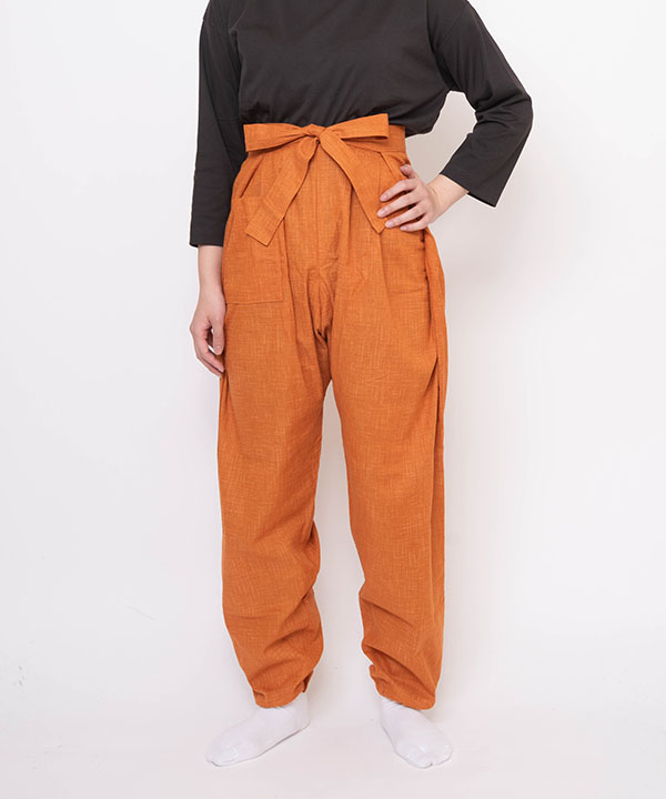 絣紬袴式本もんぺ