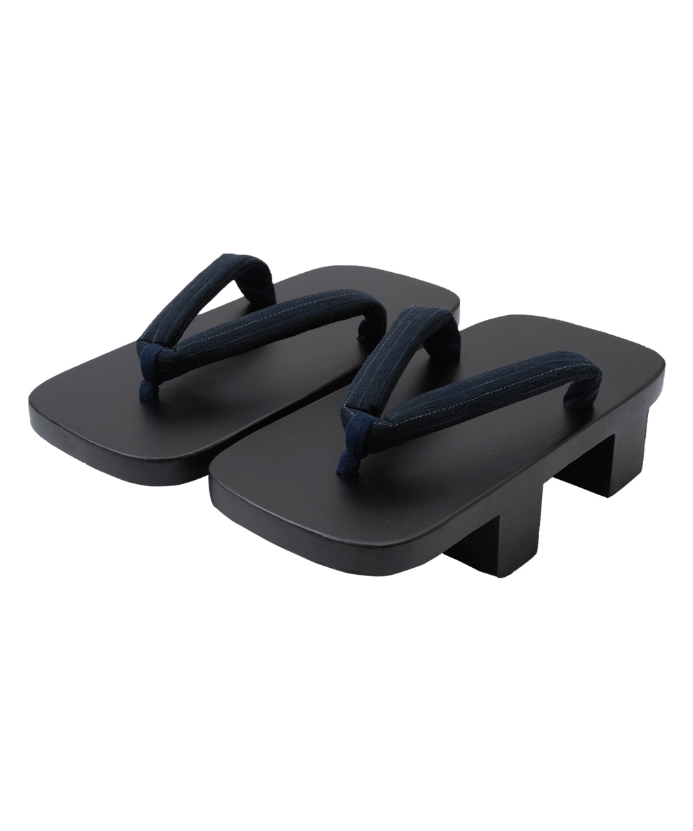 近江ちぢみ絣織鼻緒桐下駄