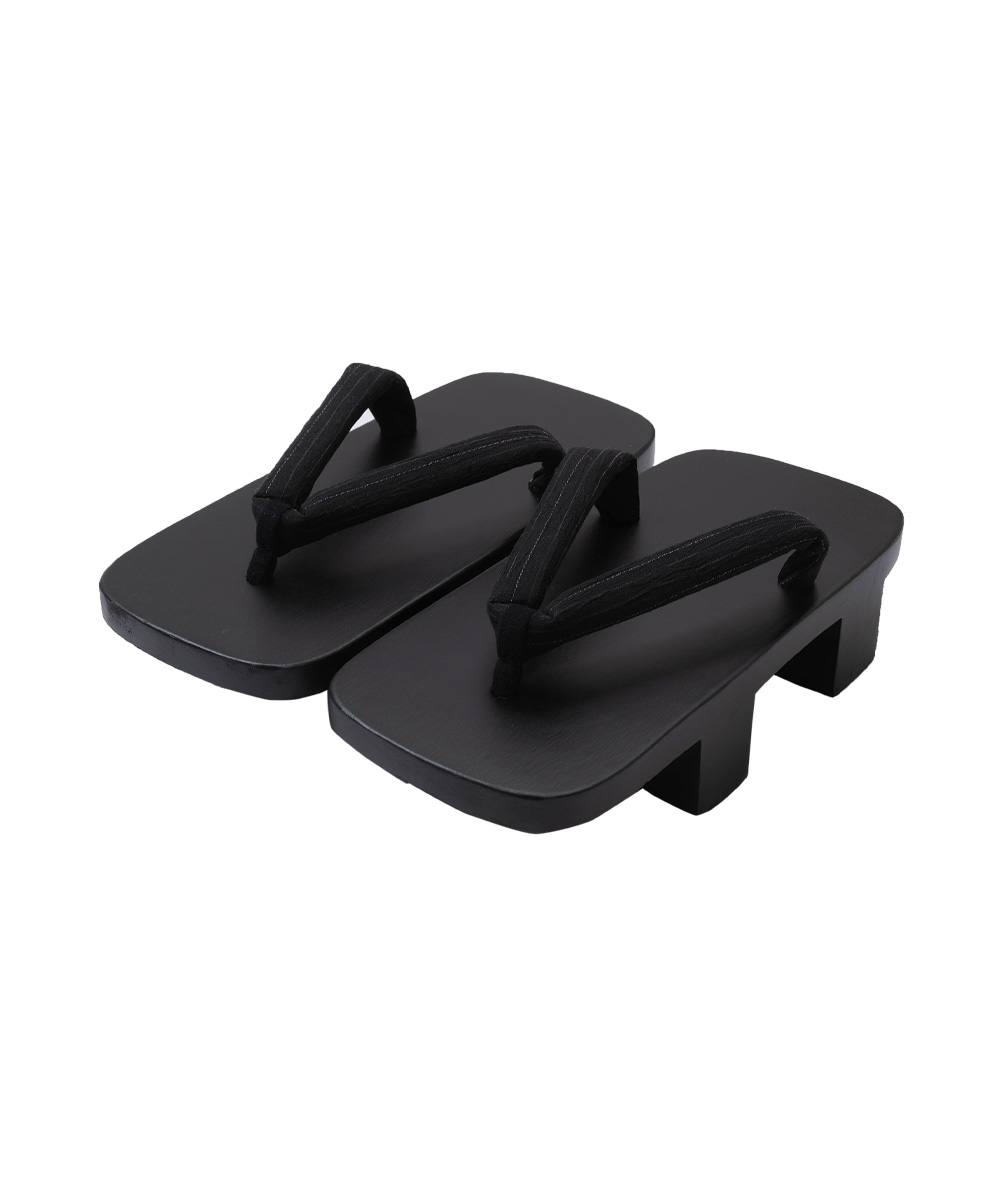 近江ちぢみ絣織鼻緒桐下駄