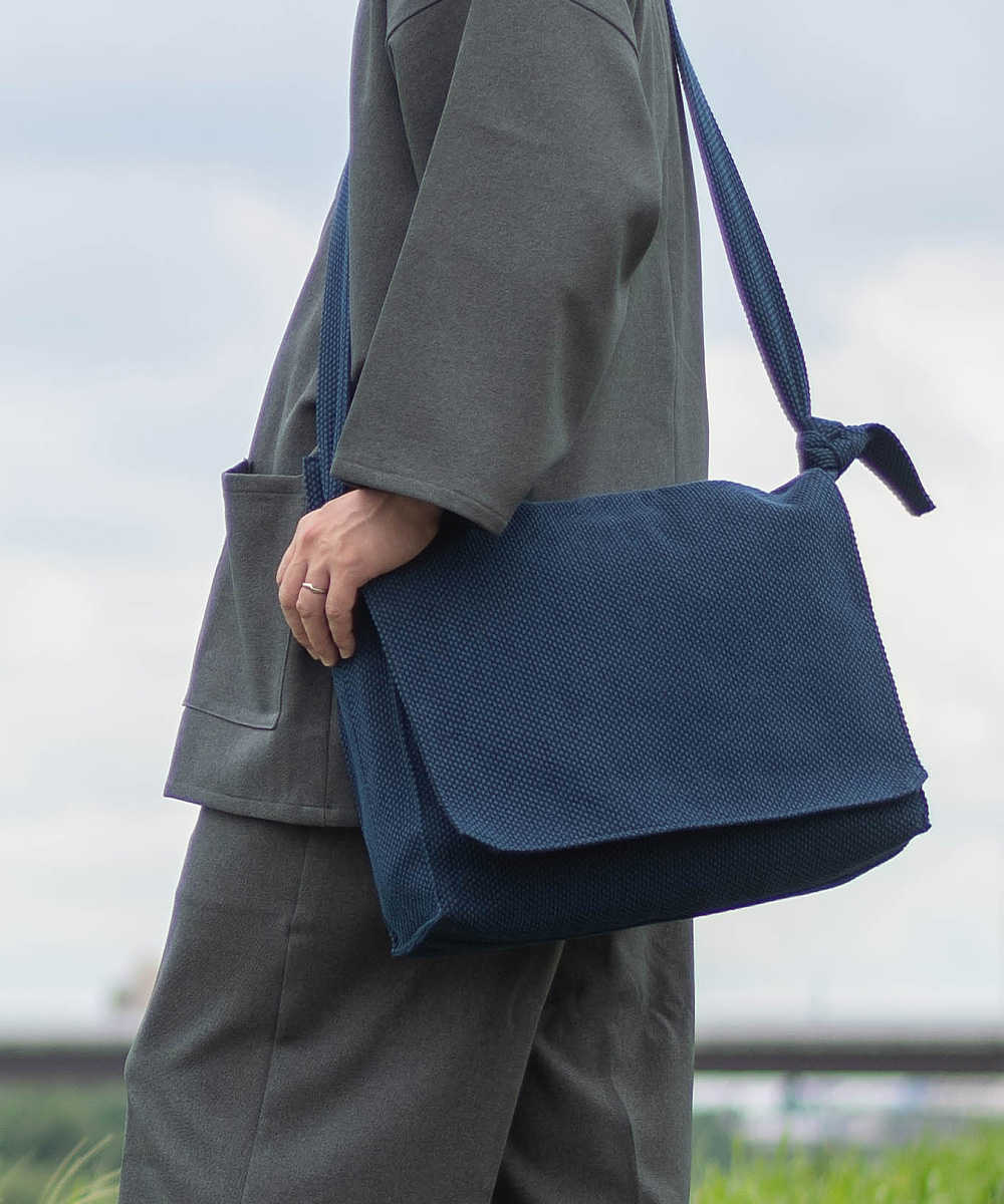 9002 太刺子頭陀袋 No.1 濃紺