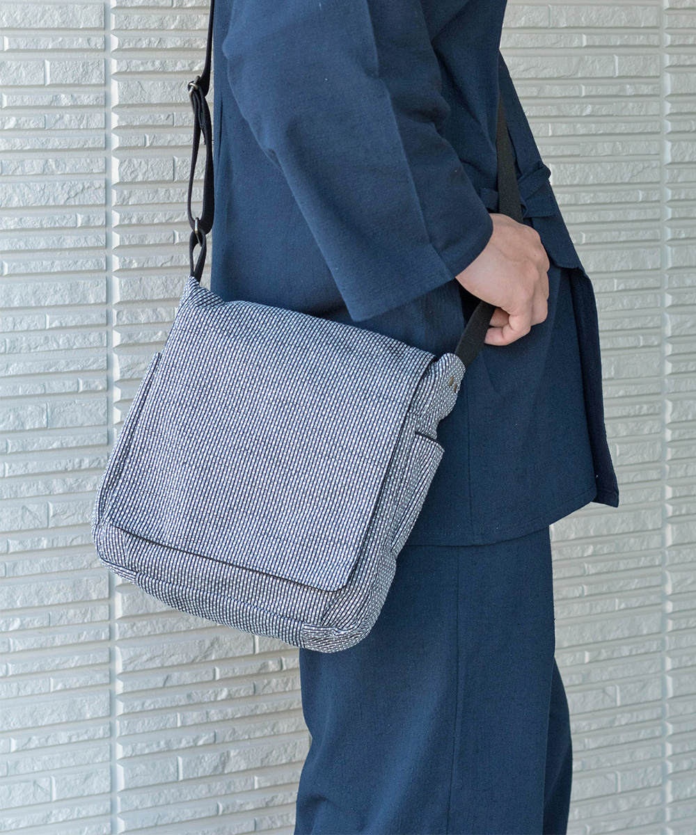 刺子織ショルダーバッグ