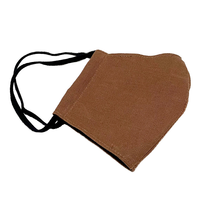 9200 抗ウイルス・本柿渋染マスク　No.1 柿渋茶