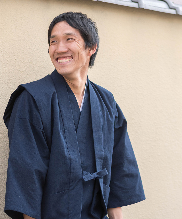 たてスラブ羽織 No.1 濃紺 ＜定番作務衣羽織＞ | 作務衣・甚平