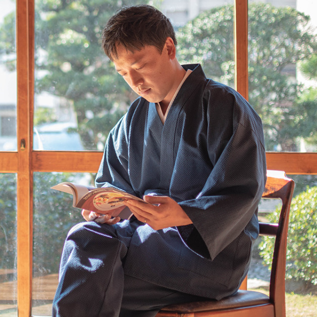 太刺子作務衣(ふとさしこさむえ) No.1 濃紺 太刺子作務衣(ふとさしこさむえ) No.1 濃紺