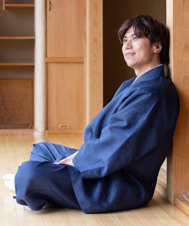 40,700円新品【近江ちぢみ】伝統織物 麻100％ サマージャケット 紺 L 作務衣 羽織 メンズ 近江ちぢみ本麻ジャケット 日本製 和粋庵 春