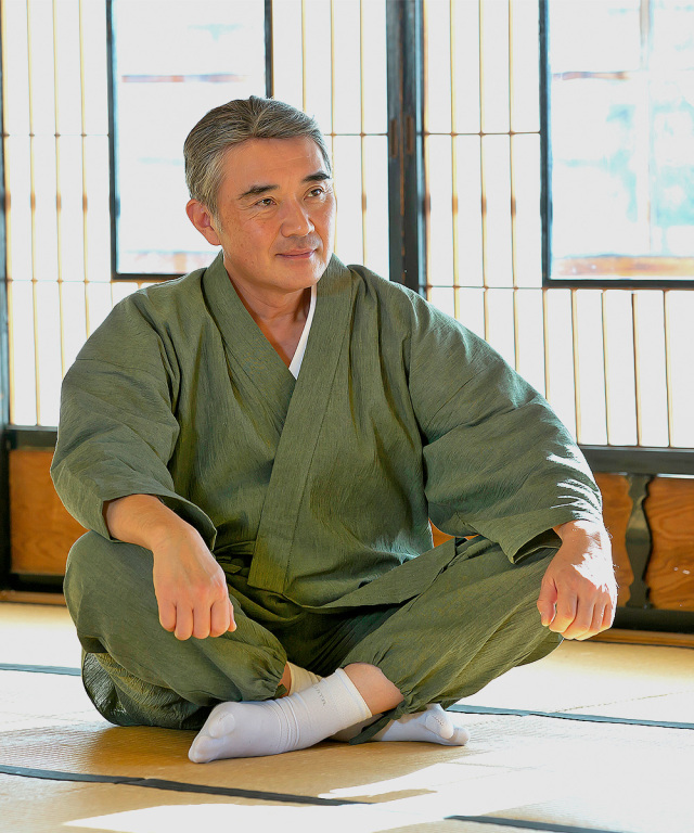 アイスコットン近江ちぢみ作務衣