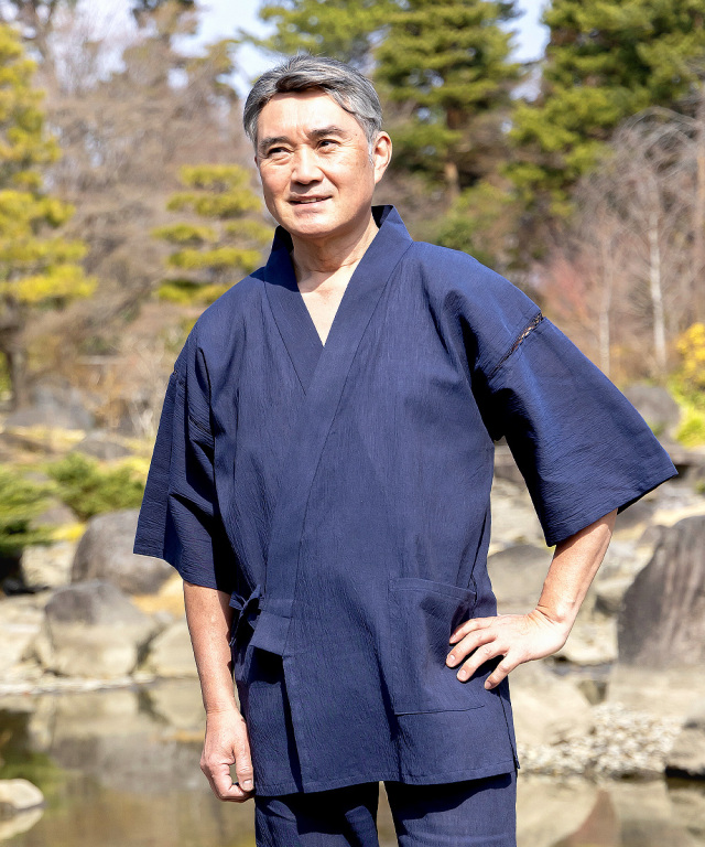 アイスコットン近江ちぢみ甚平