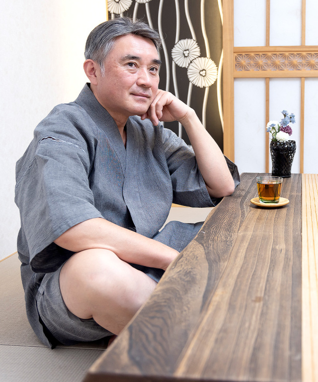 アイスコットン近江ちぢみ甚平 No.2 グレー | 作務衣・甚平通販 和粋庵