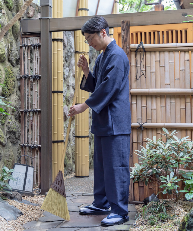 麻ライク作務衣