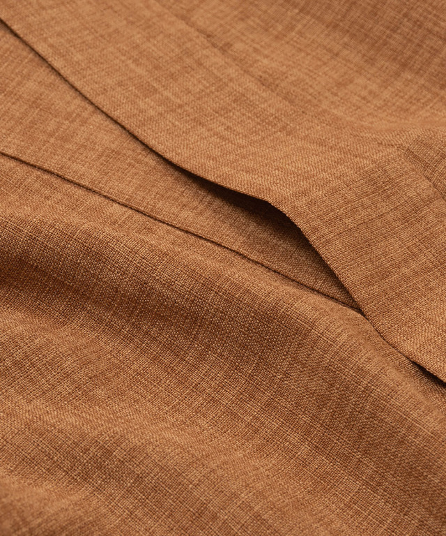 女性用麻ライク作務衣［聖］ No.2 オレンジ ｜ 作務衣・甚平通販 和粋庵