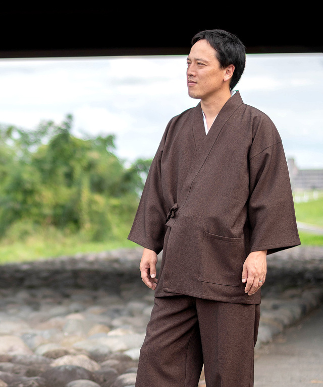 ウールライク作務衣