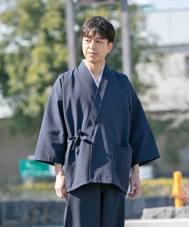 クールマックス・サッカー作務衣