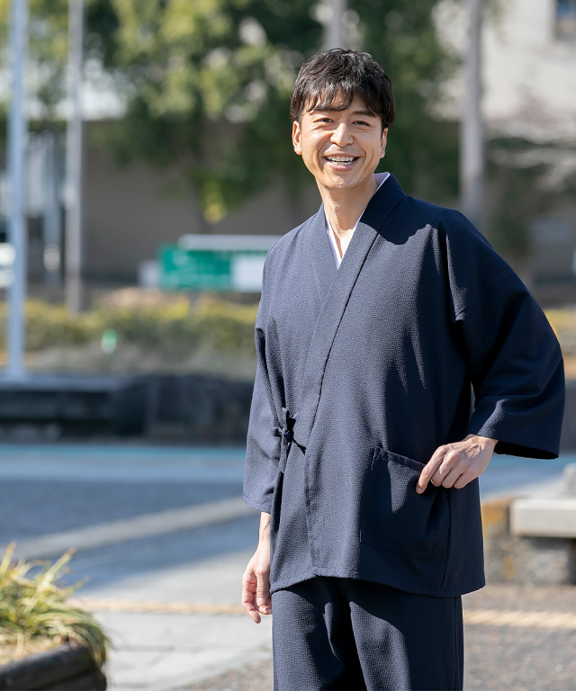 クールマックス・サッカー作務衣