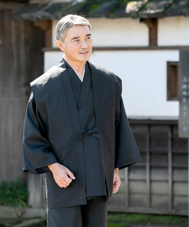 シルクライク羽織