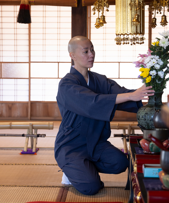 シャンブレーUVカット作務衣