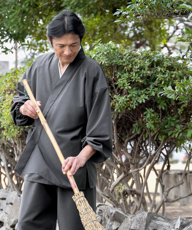 リフラクス作務衣 No.2 グレー 作務衣・甚平通販 和粋庵