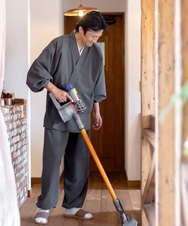 リフラクス作務衣 No.2 グレー 作務衣・甚平通販 和粋庵