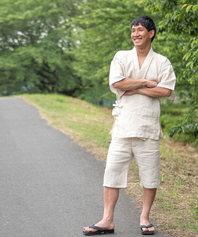 近江ちぢみ本麻甚平