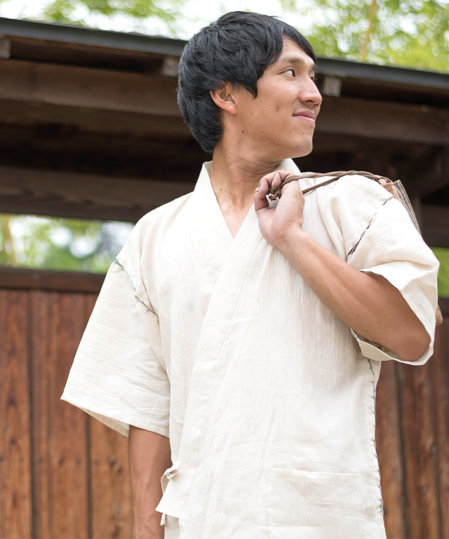 近江ちぢみ本麻甚平