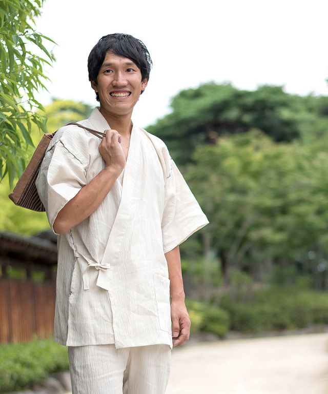 近江ちぢみ本麻甚平