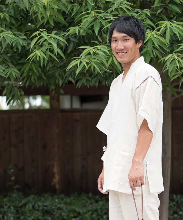 近江ちぢみ本麻甚平