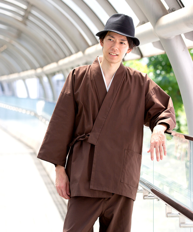 武州コーヒー染作務衣