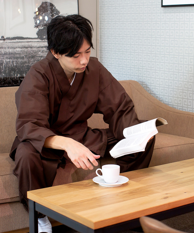 武州コーヒー染作務衣 No.1 コーヒー | 作務衣・甚平通販 和粋庵