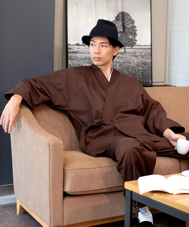 武州コーヒー染作務衣