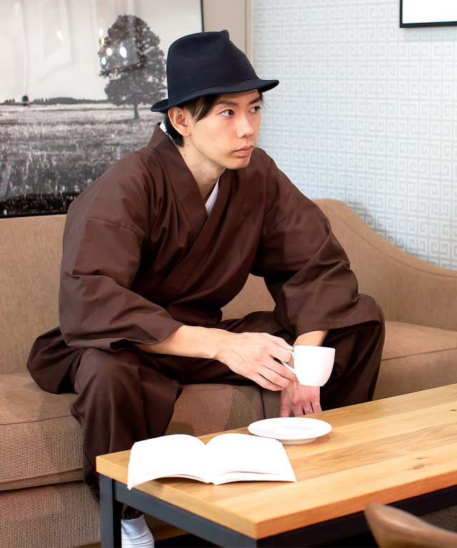 武州コーヒー染作務衣