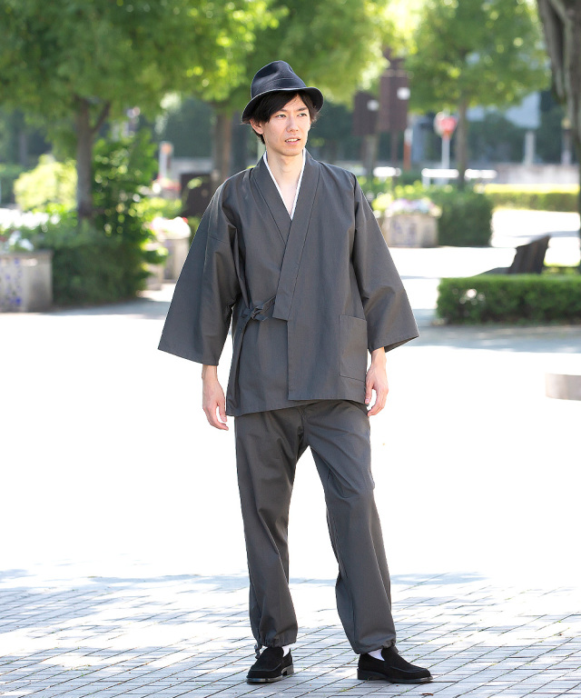 武州墨染作務衣