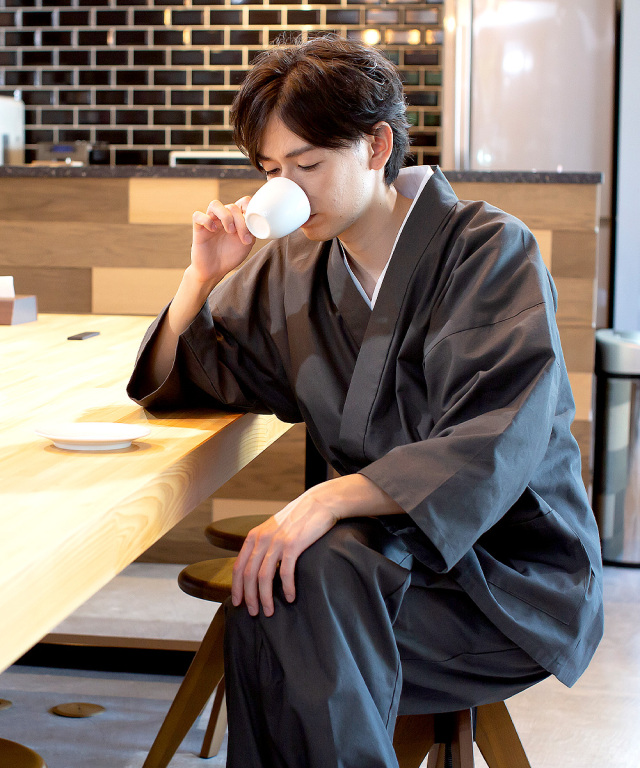 武州墨染作務衣