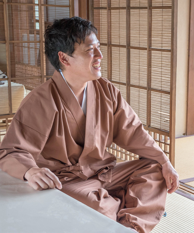 武州柿渋染作務衣