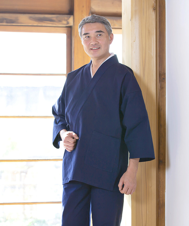 2011 遠州本藍染作務衣 No.1 濃紺 | 作務衣・甚平通販 和粋庵