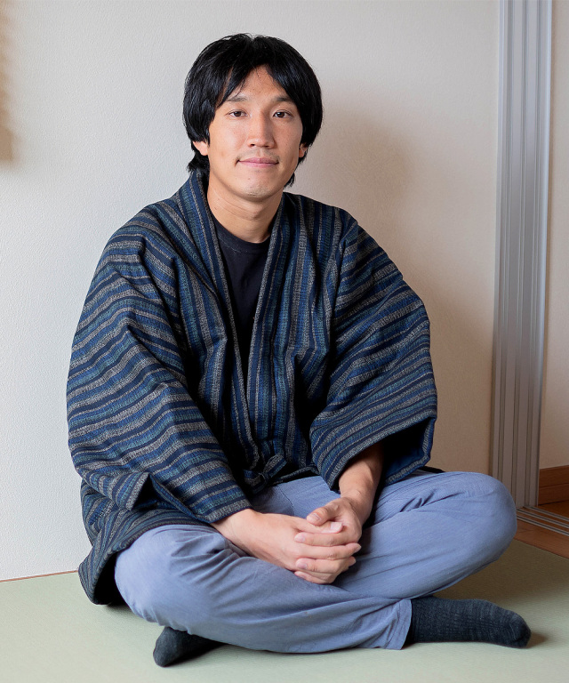 着物リフォーム　綿入れはんてん　紫紺プラス晴れ着 日本製 半纏 レディース 女性用 久留米 綿入れ 着物 普段着