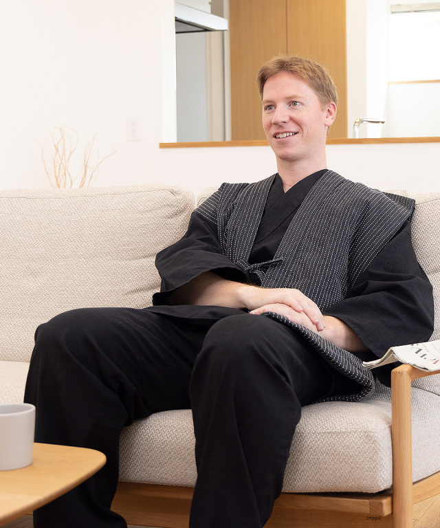 刺子織袖無し綿入袢天 No.2 黒-スペック斑（むら）染め【和粋庵】