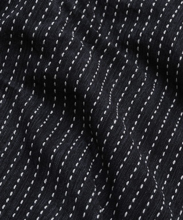 古布　両面染め　型染　藍染　半襦袢　袖無し　雀 古布 両面染め 型染 藍染 半襦袢 袖無し 雀