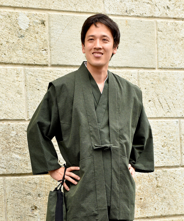 大柄ドビー羽織