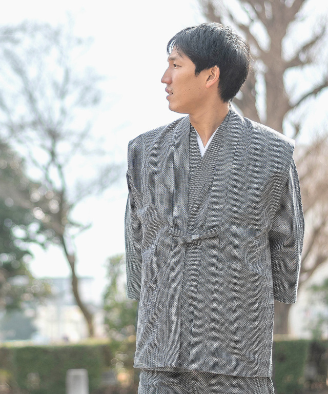 大柄ドビー羽織