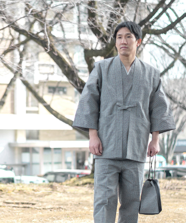 大柄ドビー羽織