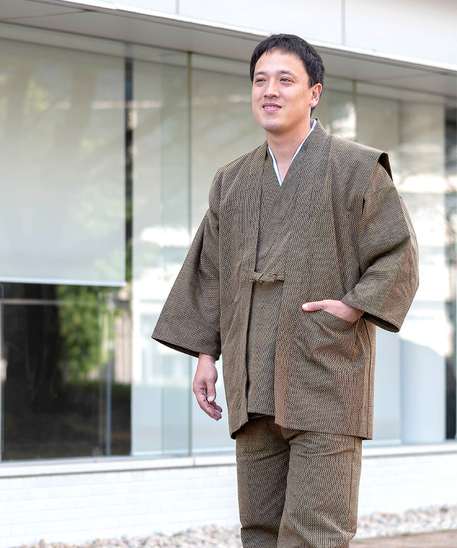 大柄ドビー羽織