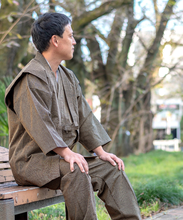 大柄ドビー羽織