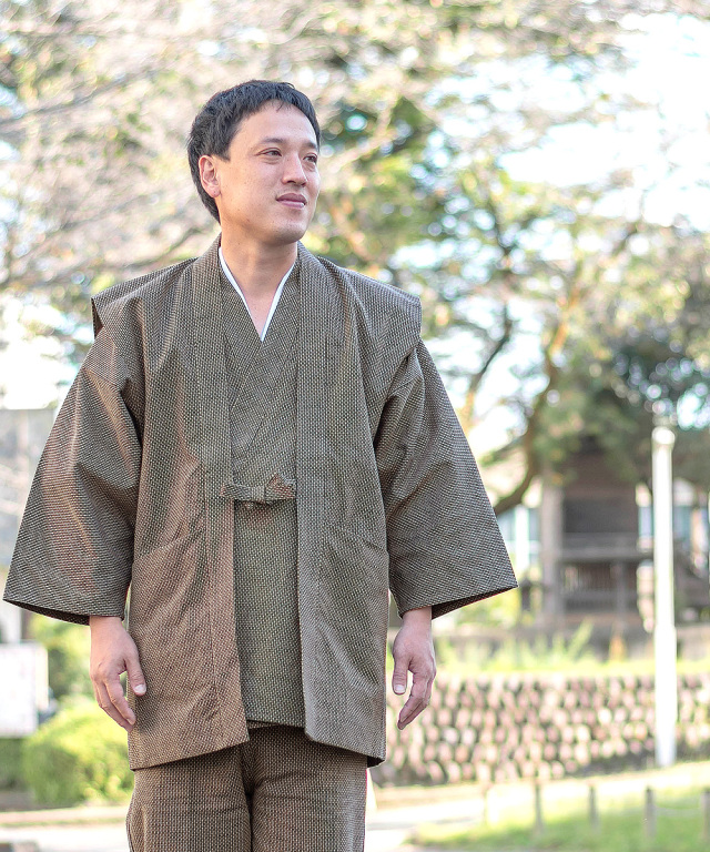 大柄ドビー羽織