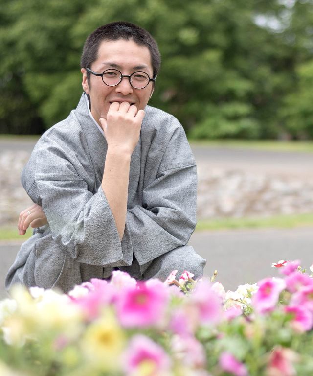 綿麻しじら作務衣