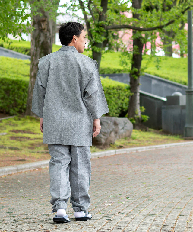 綿麻しじら羽織