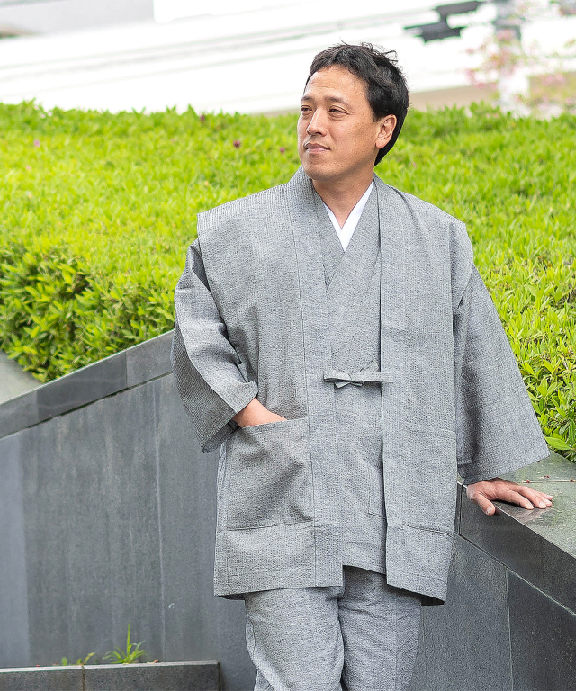 綿麻しじら羽織