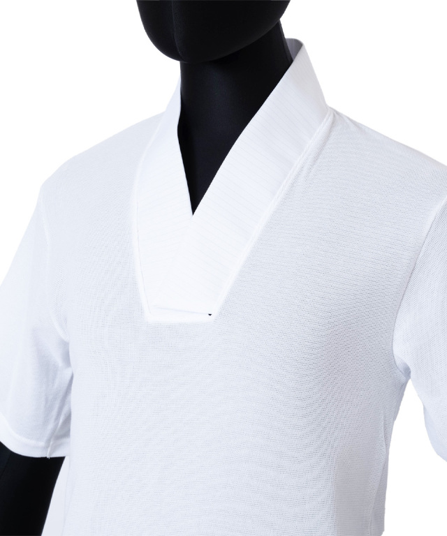 夏用 メッシュTシャツ半襦袢 No.1 白 | 作務衣・甚平通販 和粋庵