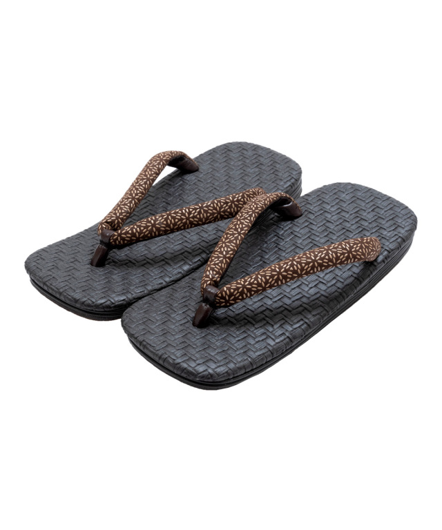 網代織風 印伝雪駄